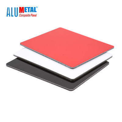 4mm 0.3mm FEVE আলংকারিক অ্যালুমিনিয়াম ওয়াল প্যানেল PVDF প্রলিপ্ত অ্যালুমিনিয়াম কম্পোজিট প্যানেল