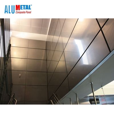1000MM PE আলংকারিক অ্যালুমিনিয়াম কম্পোজিট Cladding প্যানেল শীট স্টেইনলেস স্টীল 6mm FEVE