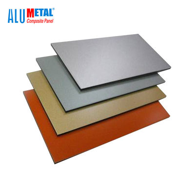 1220x2440mm ব্রাশ PVDF অ্যালুমিনিয়াম কম্পোজিট প্যানেল শীট 5mm AA1100