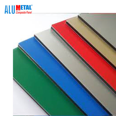 1220x2440mm ব্রাশ PVDF অ্যালুমিনিয়াম কম্পোজিট প্যানেল শীট 5mm AA1100