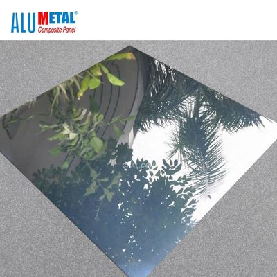 LDPE কোর AA3003 মিরর অ্যালুমিনিয়াম কম্পোজিট প্যানেল Acp শীট 2440mm B1 FR নমন
