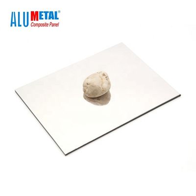 4mm প্রতিফলিত অ্যালুমিনিয়াম কম্পোজিট মিরর শীট 1570mm খাদ 1100