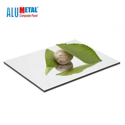 4mm প্রতিফলিত অ্যালুমিনিয়াম কম্পোজিট মিরর শীট 1570mm খাদ 1100