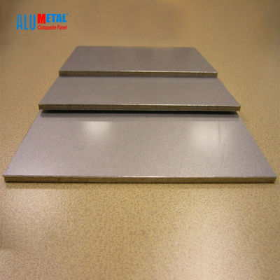 6mm PVDF 2000mm অ্যালুমিনিয়াম কম্পোজিট প্যানেল পার্টিশন রেইনস্ক্রিন ক্ল্যাডিং ব্রাশ সারফেস