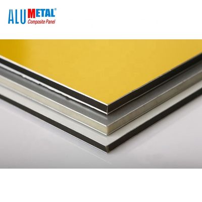 2440mm 3mm Pvdf অ্যালুমিনিয়াম কম্পোজিট প্যানেল বহি প্রাচীর জন্য Anodized