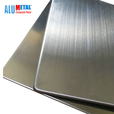 1000MM PE আলংকারিক অ্যালুমিনিয়াম কম্পোজিট Cladding প্যানেল শীট স্টেইনলেস স্টীল 6mm FEVE