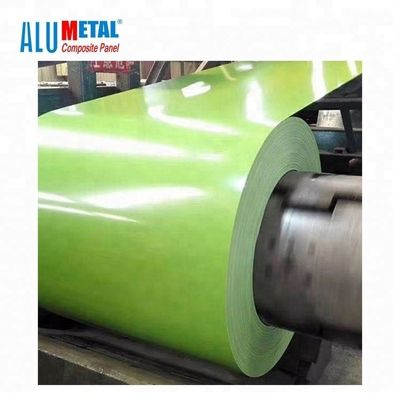 রঙিন 8011 2500MM প্রলিপ্ত অ্যালুমিনিয়াম কুণ্ডলী পিভিসি প্রলিপ্ত অ্যালুমিনিয়াম ট্রিম কুণ্ডলী 0.06MM