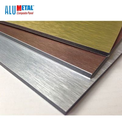 3MM পাতলা ব্রাশ অ্যালুমিনিয়াম কম্পোজিট প্যানেল শীট মেটাল 1570MM AA1100
