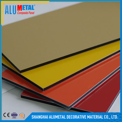 রঙিন অভ্যন্তর PVDF অ্যালুমিনিয়াম কম্পোজিট প্যানেল Anodized