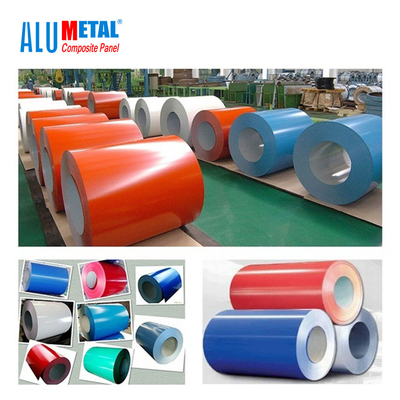 PVDF FEVE নির্মাণের জন্য ট্রিম প্রলিপ্ত অ্যালুমিনিয়াম কয়েল 200MM