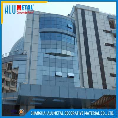 1220x2440mm PVDF প্রলিপ্ত অ্যালুমিনিয়াম কম্পোজিট প্যানেল বিল্ডিং এসিপি শীট প্যানেলিং