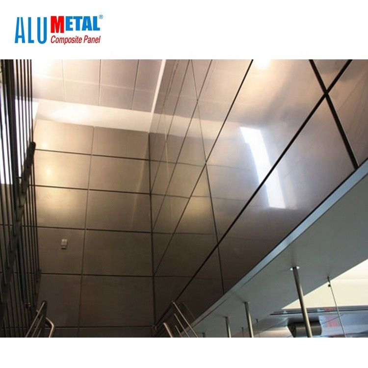 1000MM PE আলংকারিক অ্যালুমিনিয়াম কম্পোজিট Cladding প্যানেল শীট স্টেইনলেস স্টীল 6mm FEVE